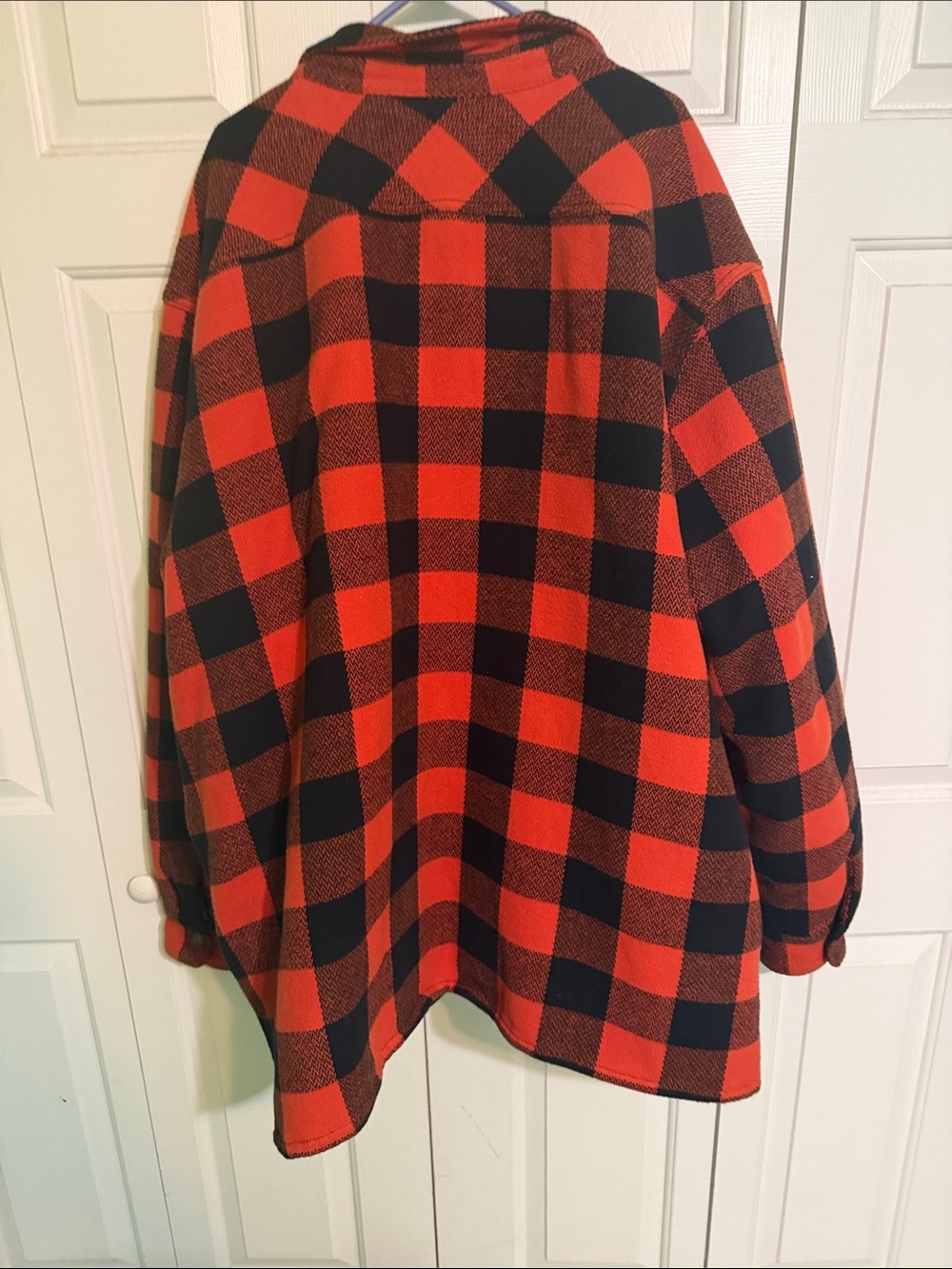 Harley-Davidson Orange and Black Buffalo Plaid Button-Front Shirt - Picture 5 of 5